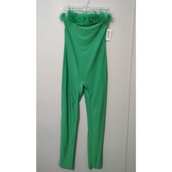 Halfheart Pants - NWT Halfheart Green Feather Jumpsuit Size M